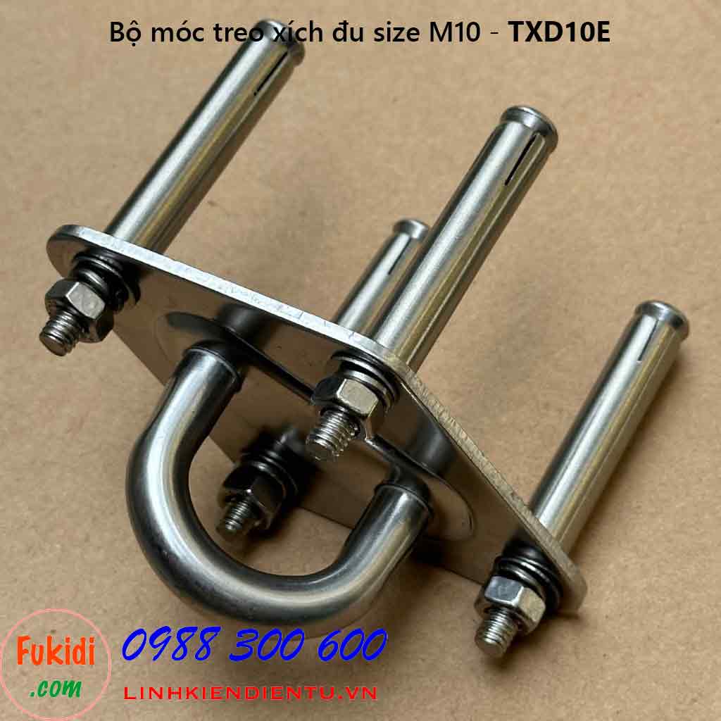 Móc treo xích đu, treo ghế đu tải 300kg inox 304 size M10 - TXD10E