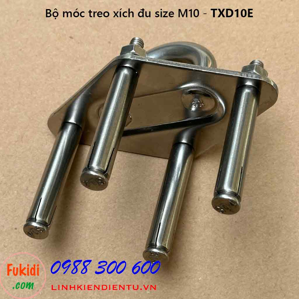 Móc treo xích đu, treo ghế đu tải 300kg inox 304 size M10 - TXD10E