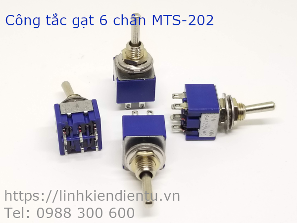 Công tắc gạt 6 chân MTS-202