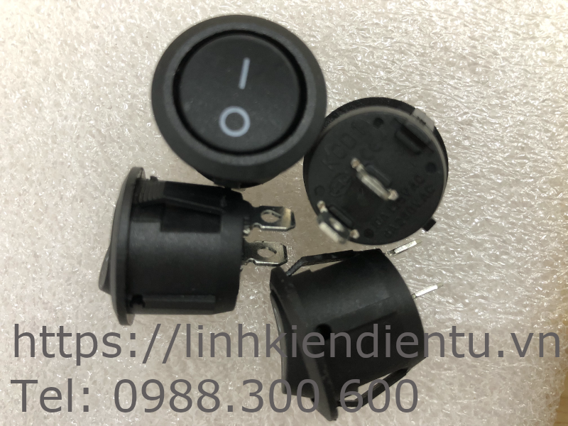 Công tắc tròn (bập bênh) 10A/250V 20mm