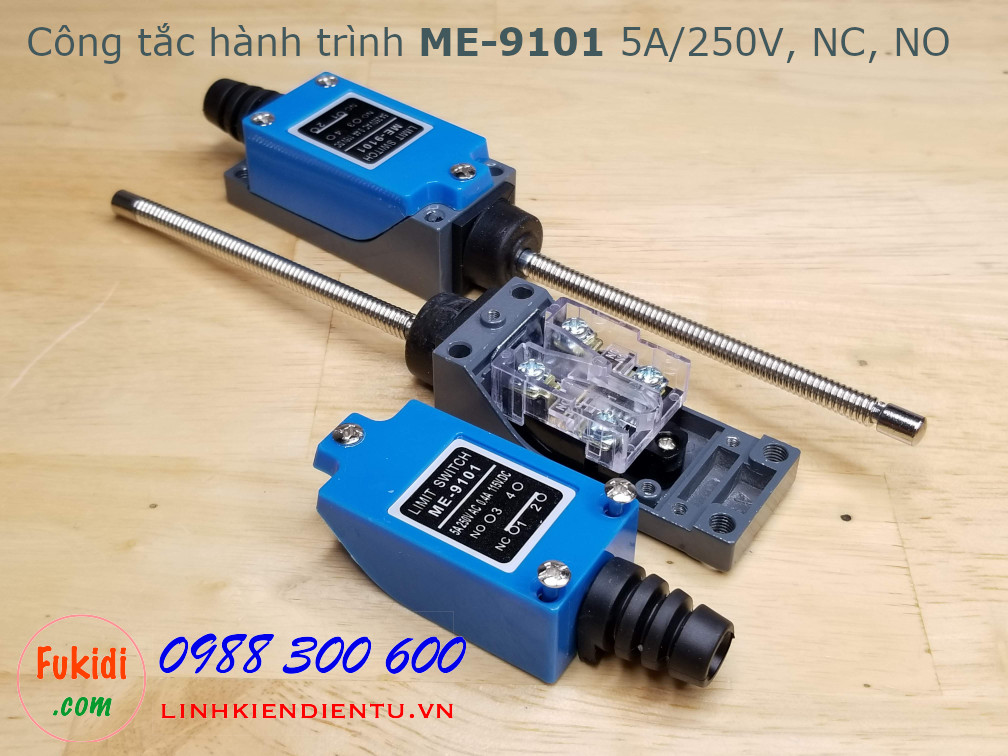 Công tắc hành trình ME-9101 5A/250V, tiếp điểm NO và NC, cần gạt nhiều hướng