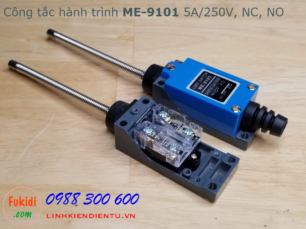 Công tắc hành trình ME-9101 5A/250V, tiếp điểm NO và NC, cần gạt nhiều hướng