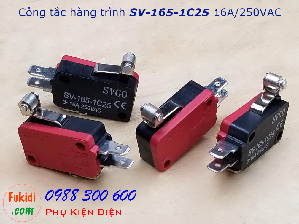 Công tắc hành trình SVGO SV-165-1C25 16A/250V