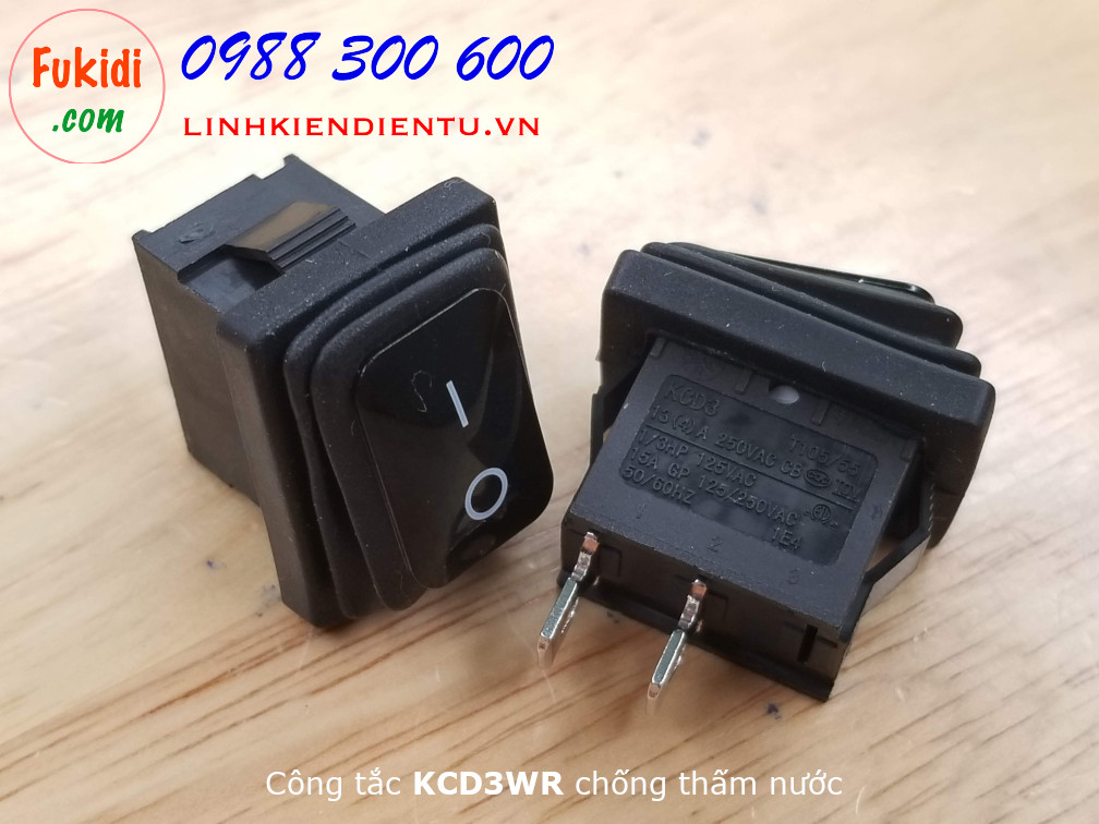 Công tắc bập bênh KCD3 chống thấm nước - KCD3WR