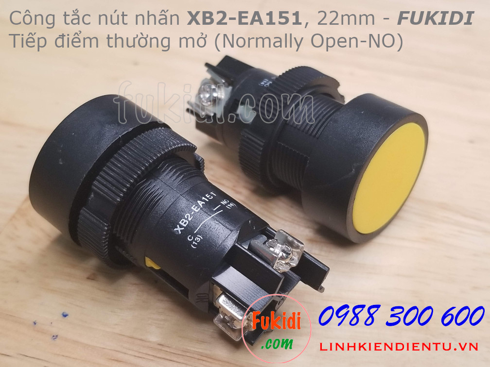 Kích thước phi 22mm thông dụng trong công nghiệp, chiều dài tổng thể 52.5mm như hình