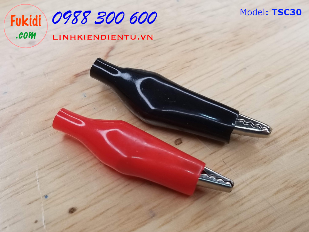 Kẹp cá sấu loại trung dài 30mm mỏ rộng tới 24mm - TSC30