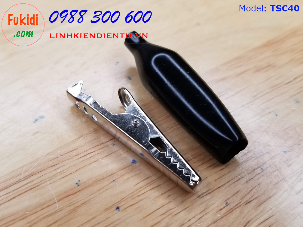 Kẹp cá sấu loại lớn dài 40mm mỏ rộng tới 34mm - TSC40