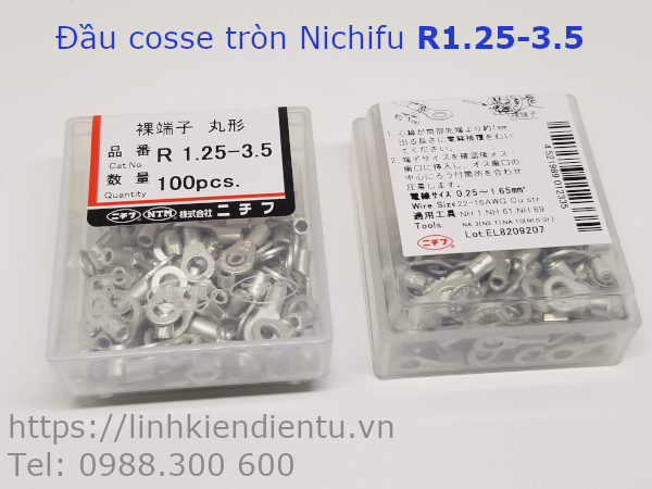 Đầu cốt (Cosse) tròn Nichifu R 1.25-3.5