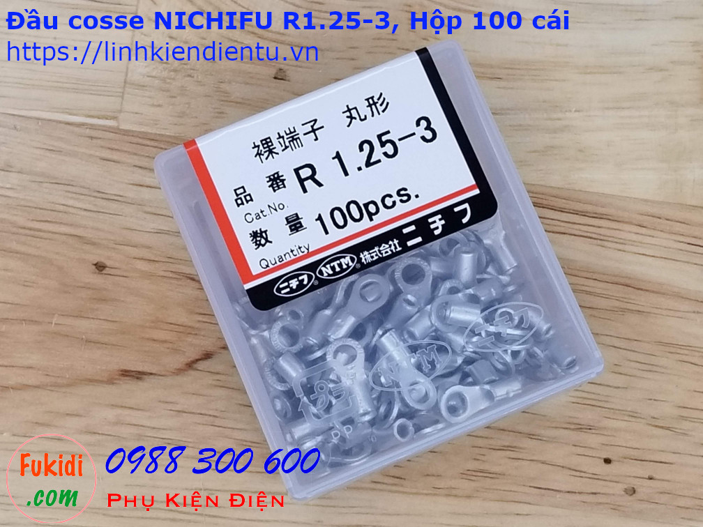 Đầu cosse tròn Nichifu R1.25-3