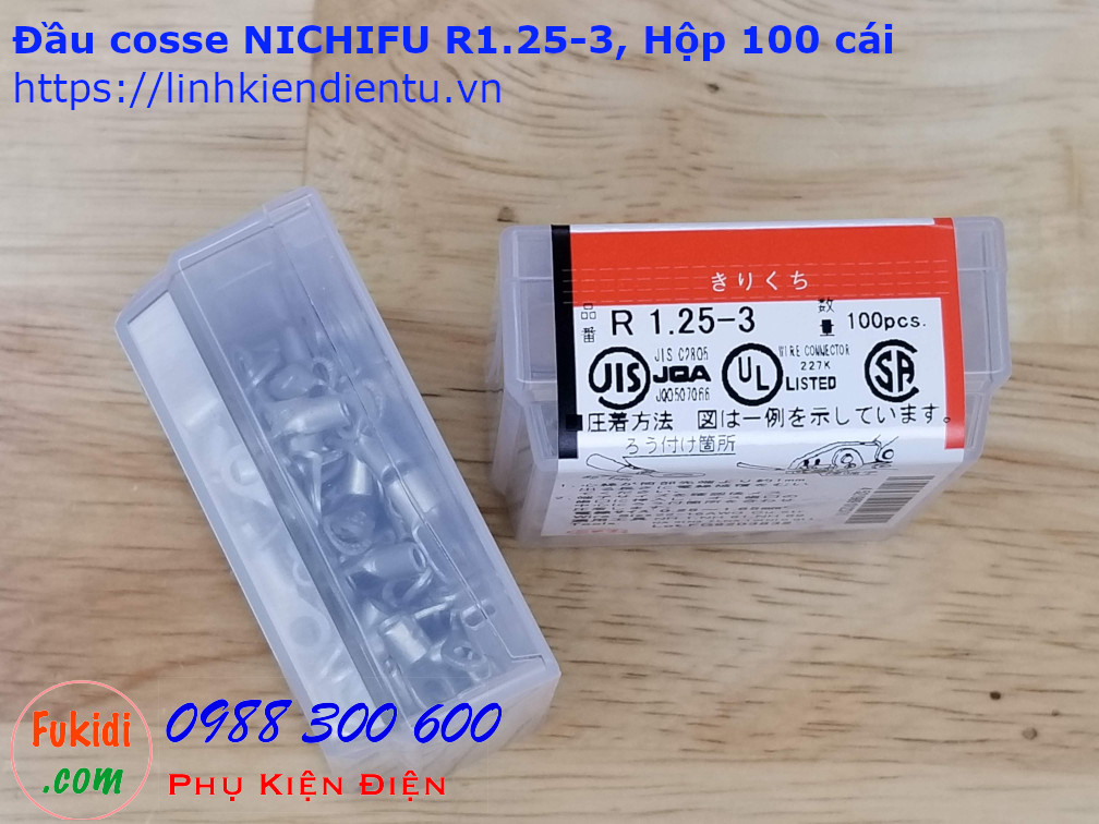 Đầu cosse tròn Nichifu R1.25-3
