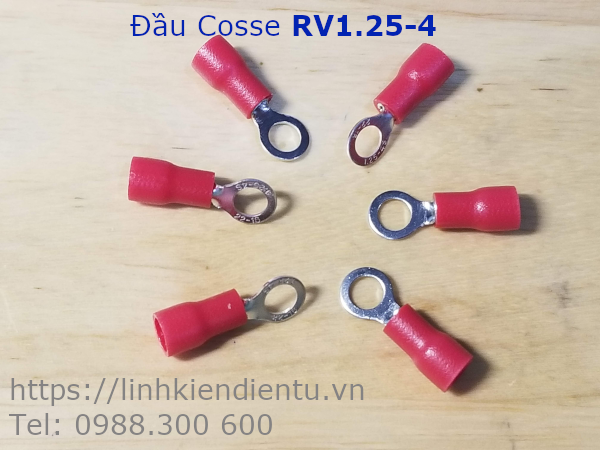 Đầu Cosse Tròn RV1.25-4