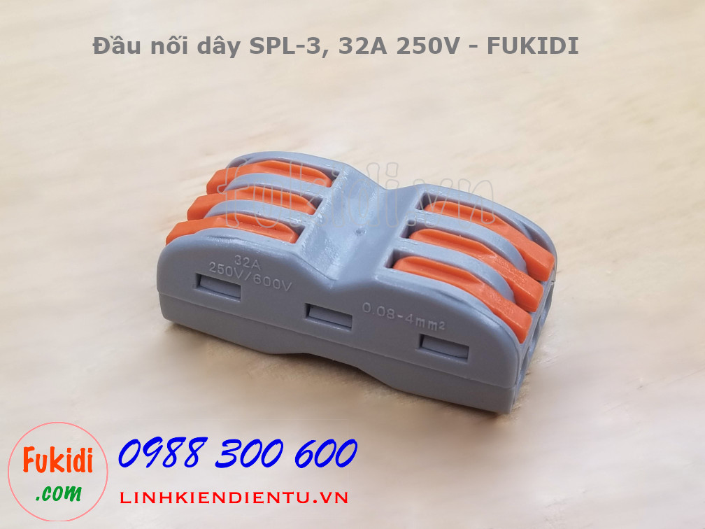 Cút nối dây, đầu nối hai cặp dây điện SPL-3 PCT-2133 32A 250V
