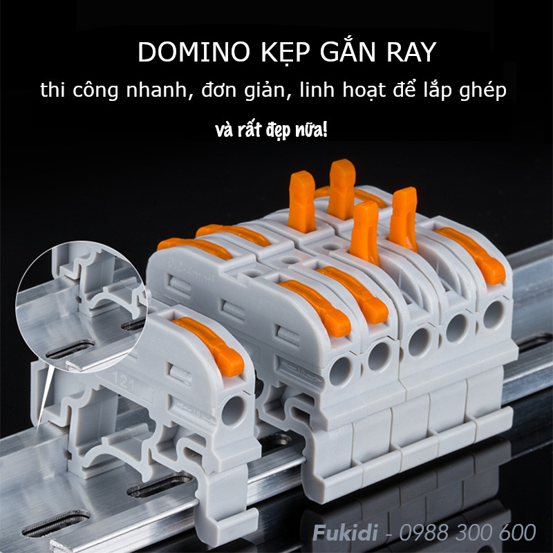 Domino kẹp có nhiều loại với số chân khác nhau và có thể ghép nối đễ dàng