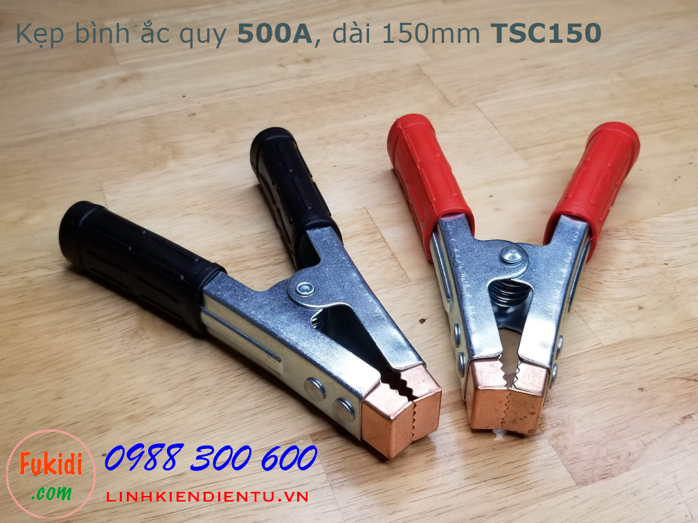 Kẹp bình ắc quy 500A, dài 150mm model TSC150
