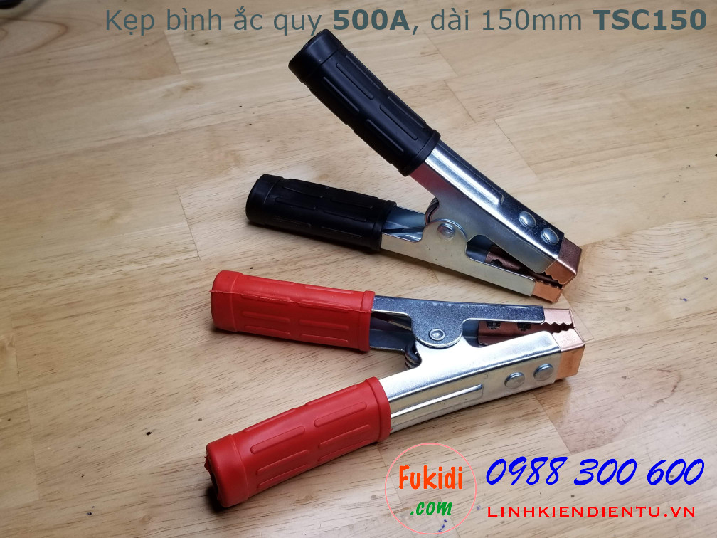 Kẹp bình ắc quy 500A, dài 150mm model TSC150