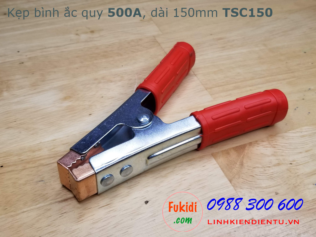 Kẹp bình ắc quy 500A, dài 150mm model TSC150