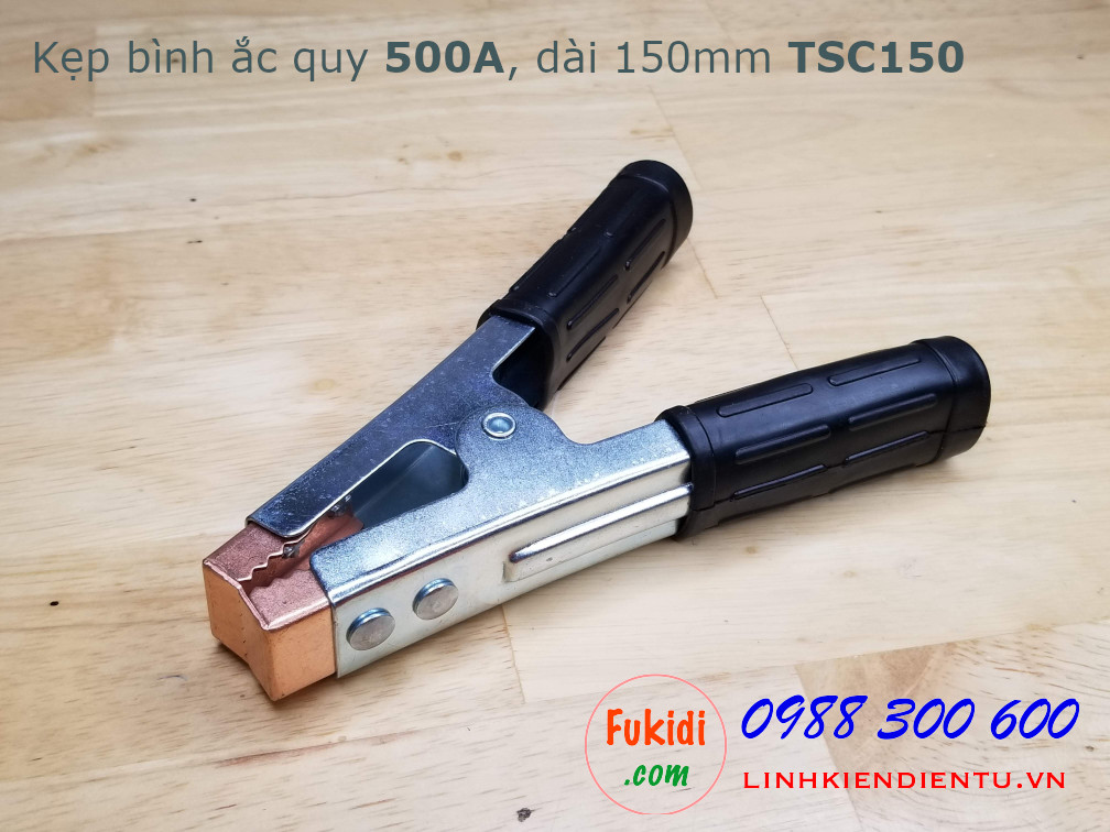 Kẹp bình ắc quy 500A, dài 150mm model TSC150