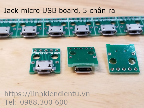 Jack Micro USB board