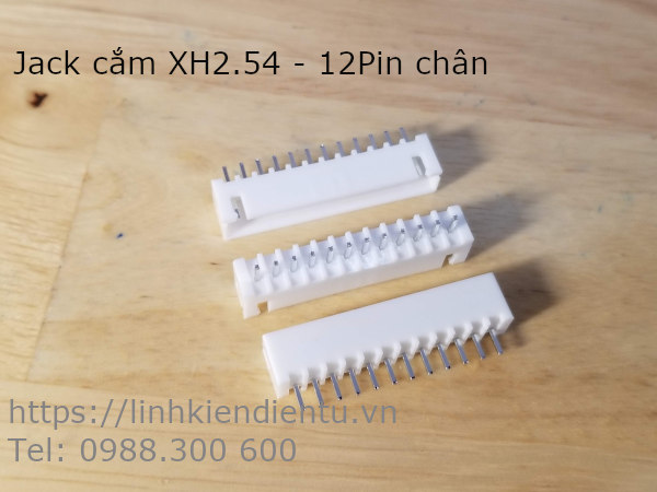 Jack cắm XH2.54-12P đực, 12 chân thẳng