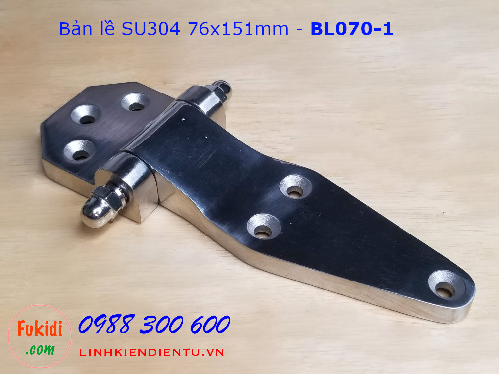 Bản lề SU304 kích thước 76x151mm - BL070-1