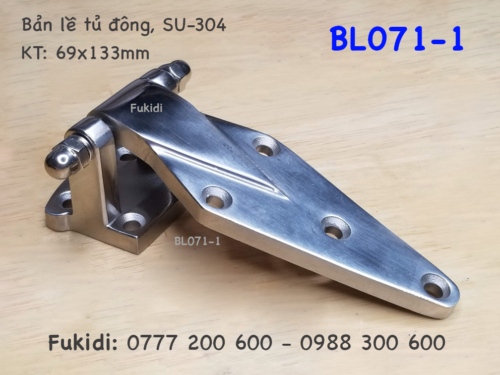Bản lề tủ điện inox 304 kích thước 69x133mm - BL071-1
