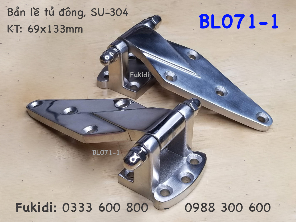 Bản lề tủ điện inox 304 kích thước 69x133mm - BL071-1
