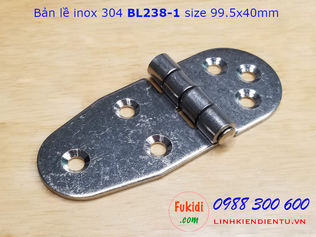 Bản lề inox 304 size 99.5x40mm dày 2.5mm - BL238-1