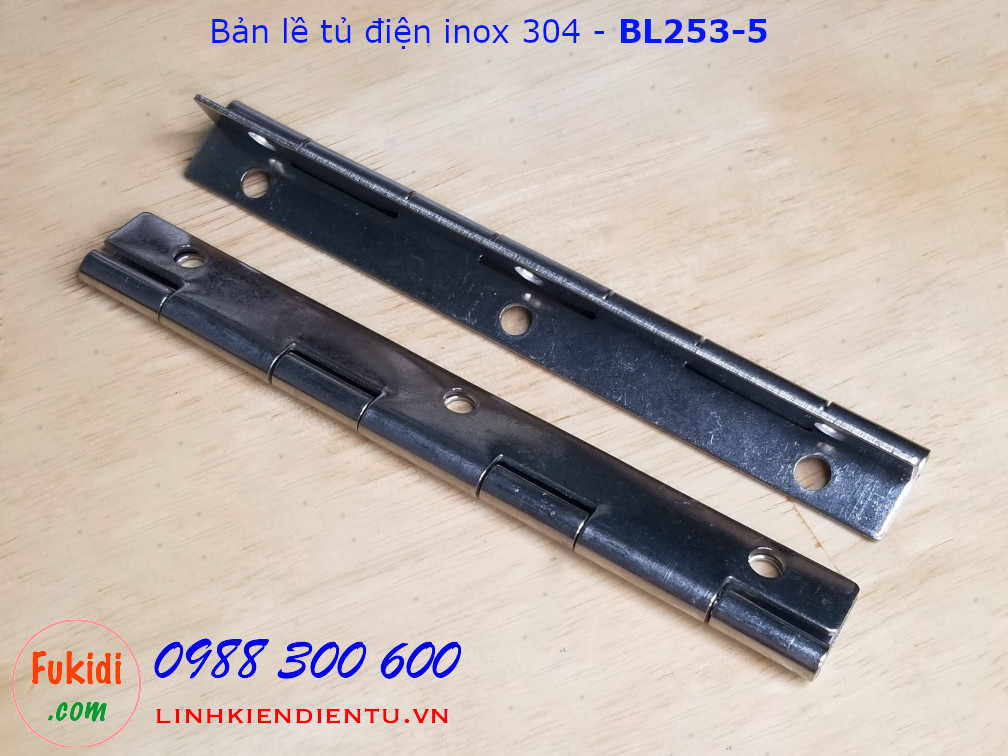 Bản lề tủ điện, bản lề lá SU304 size 32x150mm, dày 1.5mm - BL253-5
