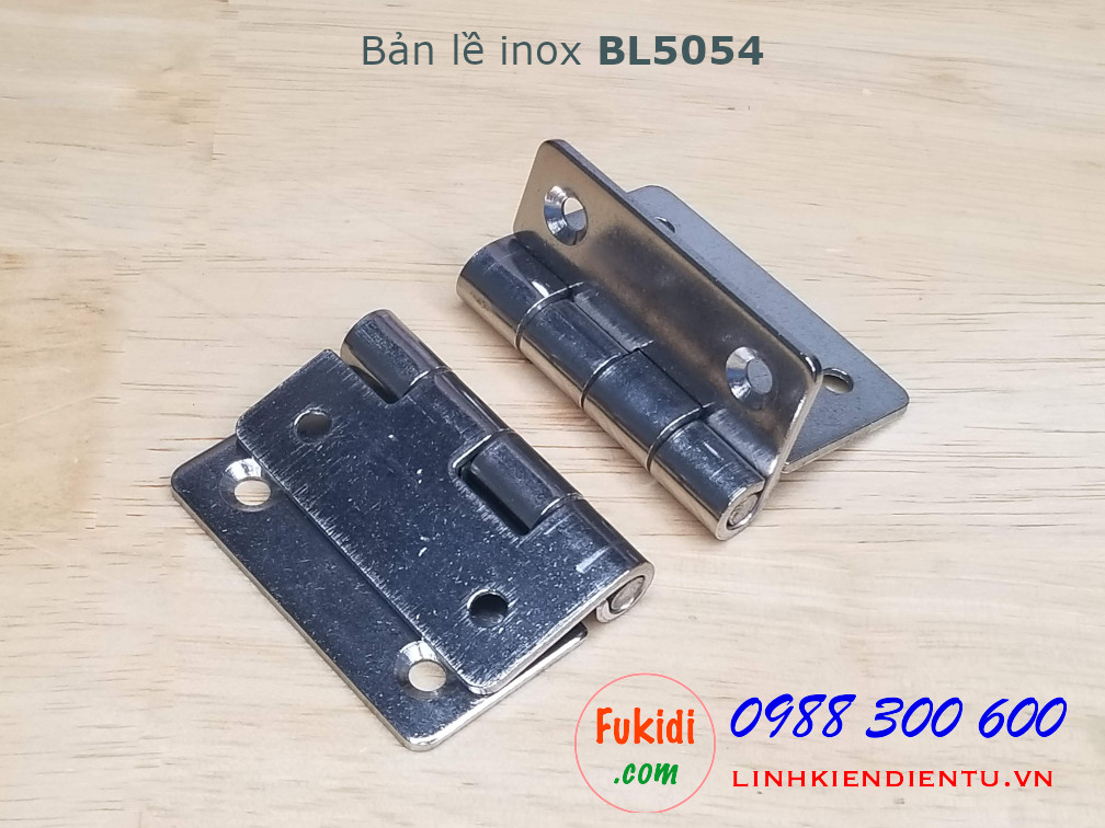 Bản lề inox kích thước 50x54mm dày 2mm - BL5054