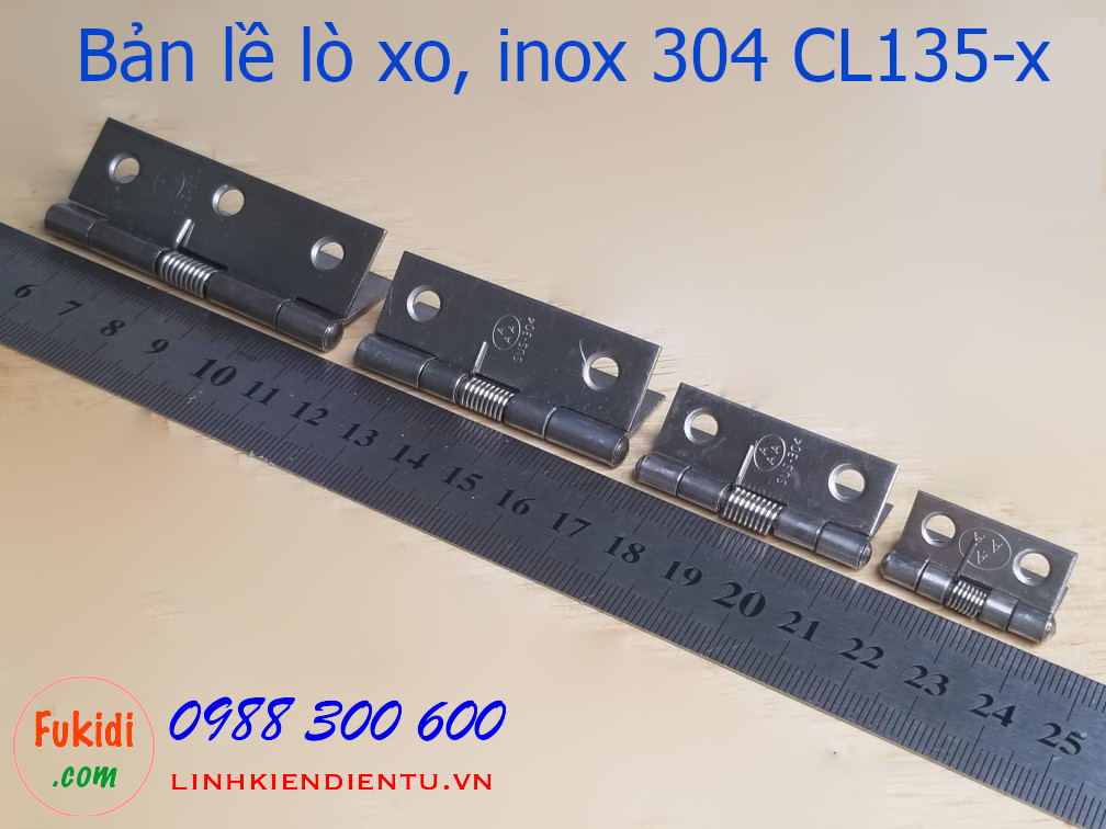 Bản lề lò xo inox 304 size 63x41mm CL135-3