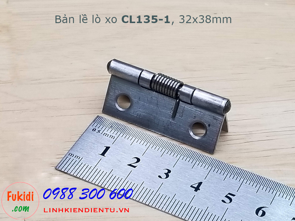 Bản lề lò xo CL135-1 chất liệu inox 304 size 32x38mm