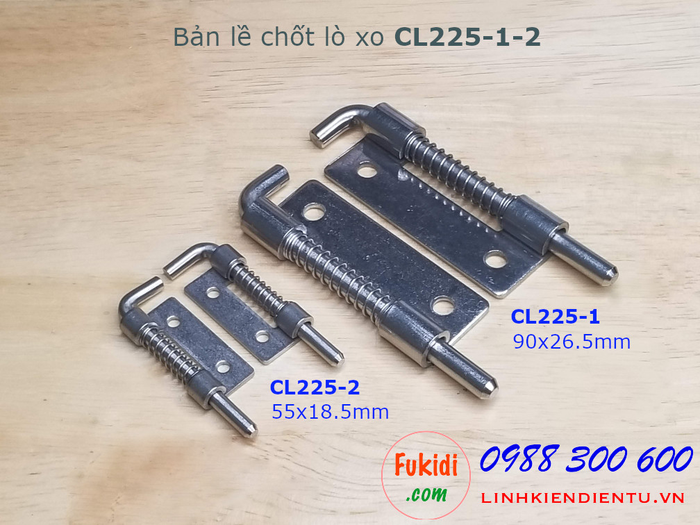 Bản lề lò xo, inox 304 size 55x18.5mm dày 1.5mm, model CL225-2