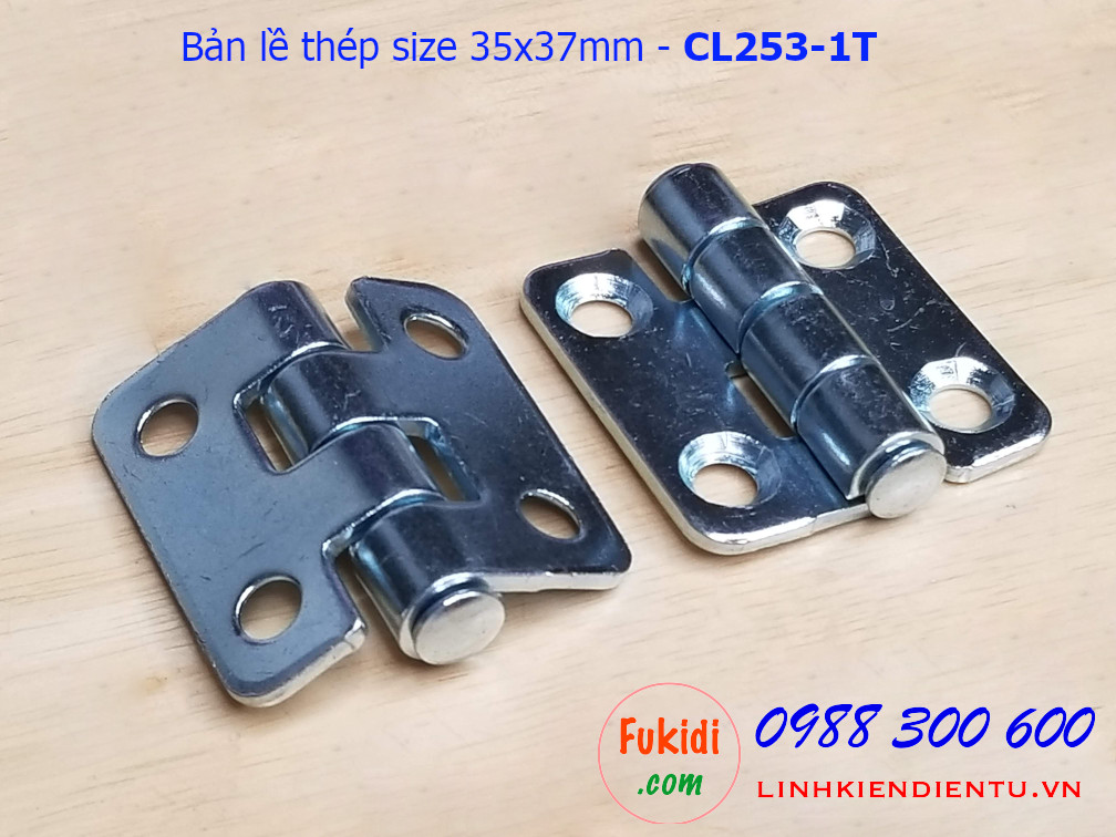 Bản lề tủ điện CL253-1 thép size 35x37mm - CL253-1T