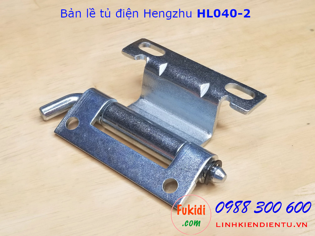 Bản lề tủ điện Hengzhu HL068-2, chất liệu thép mạ