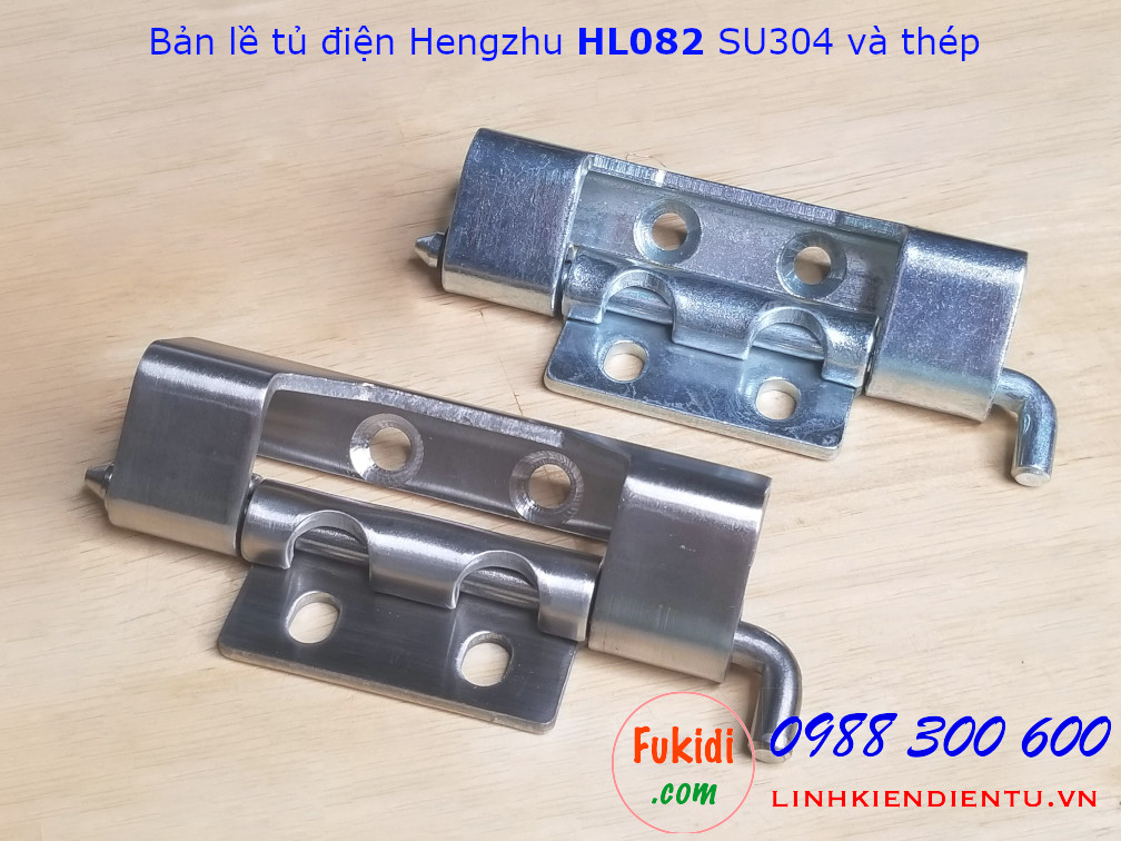 Bản lề tủ điện Hengzhu HL082 chất liệu inox 304 dài 90mm