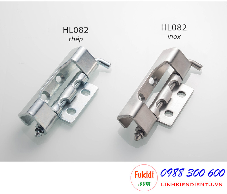 Bản lề tủ điện Hengzhu HL082 chất liệu inox 304 dài 90mm