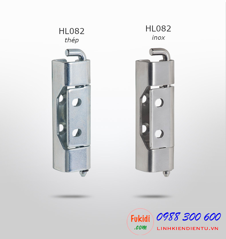 Bản lề tủ điện Hengzhu HL082 chất liệu inox 304 dài 90mm