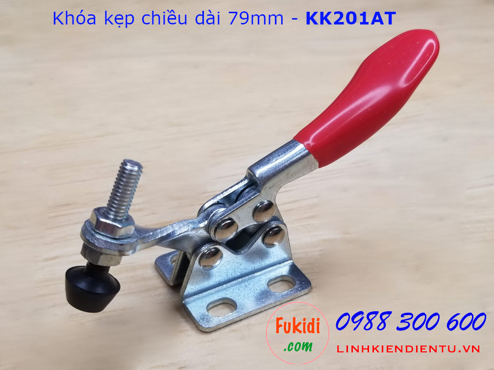 Khóa kẹp chiều dài 79mm chất liệu thép, dùng để giữ đồ vật trong khi chế biến  - KK201AT