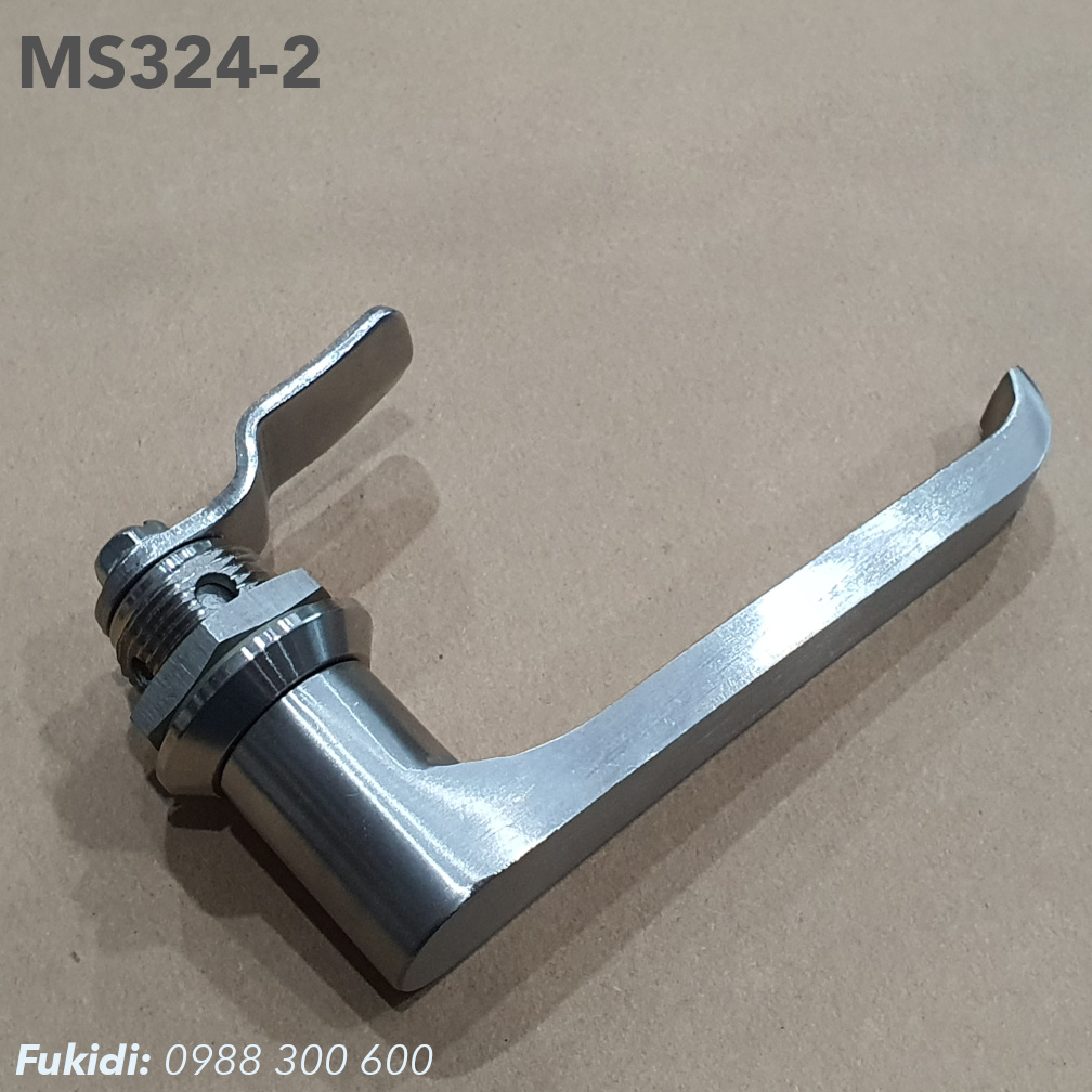 Khóa tủ điện inox 304 dài 117mm không chìa - MS324-2