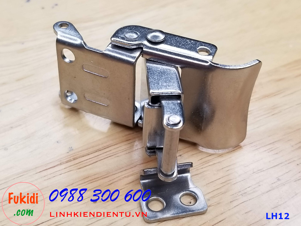 Móc khóa gài hộp dụng cụ LH12, chất liệu inox 304 màu bạc