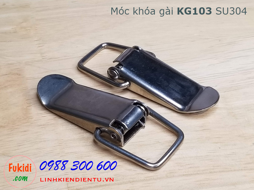 Móc khóa gài KG103 inox 304 kích thước 75x22.5mm