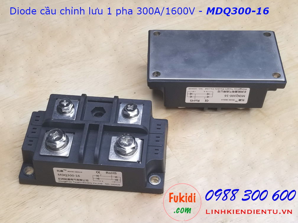 Diode cầu chỉnh lưu một pha 300A 1600V - MDQ300-16