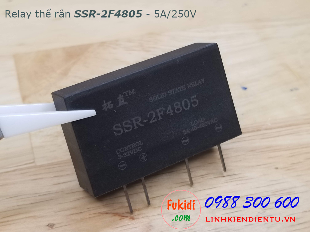 Relay rắn SSR-2F4805 5A/250VAC, điều kiển 3-32VDC