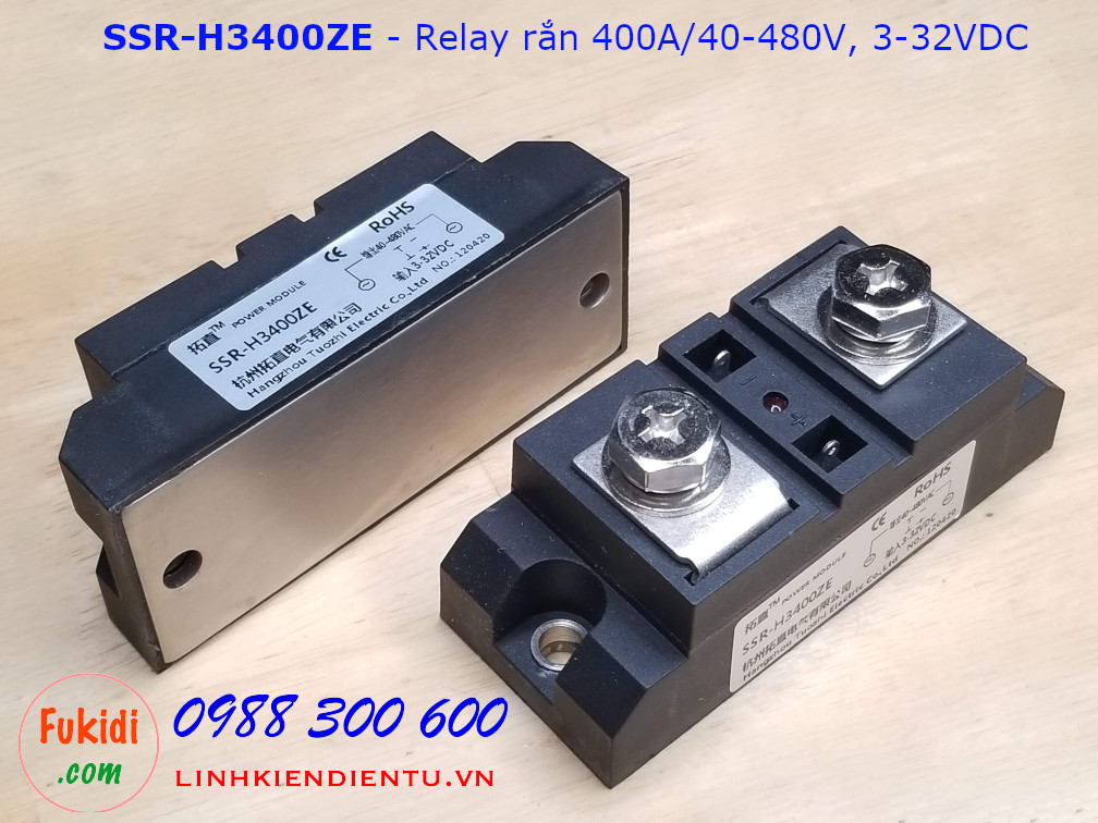 Relay rắn chuẩn công nghiệp 400A DC điều khiển AC SSR-H3400ZE