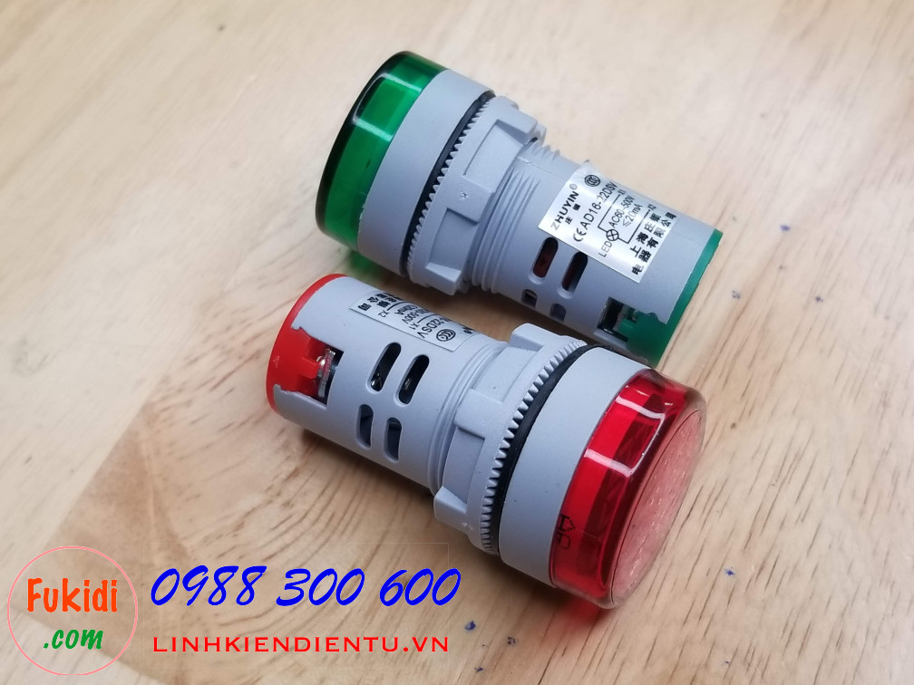 Đồng hồ đo điện áp mini, tầm đo 60-500VAC, phi 22mm model AD16-22DSV