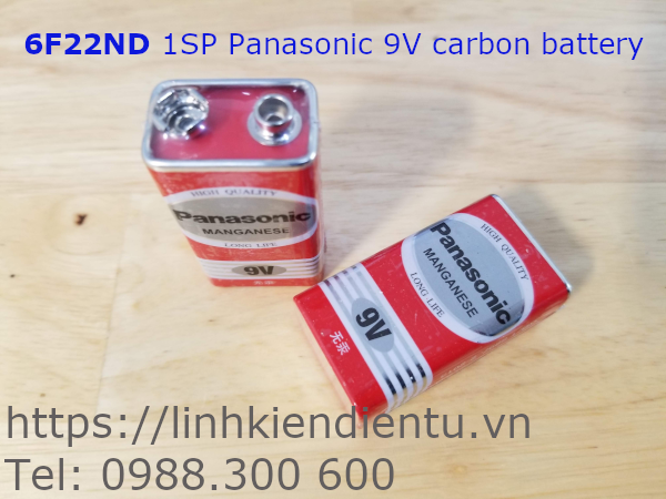 6F22ND 1SP Panasonic 9V carbon battery