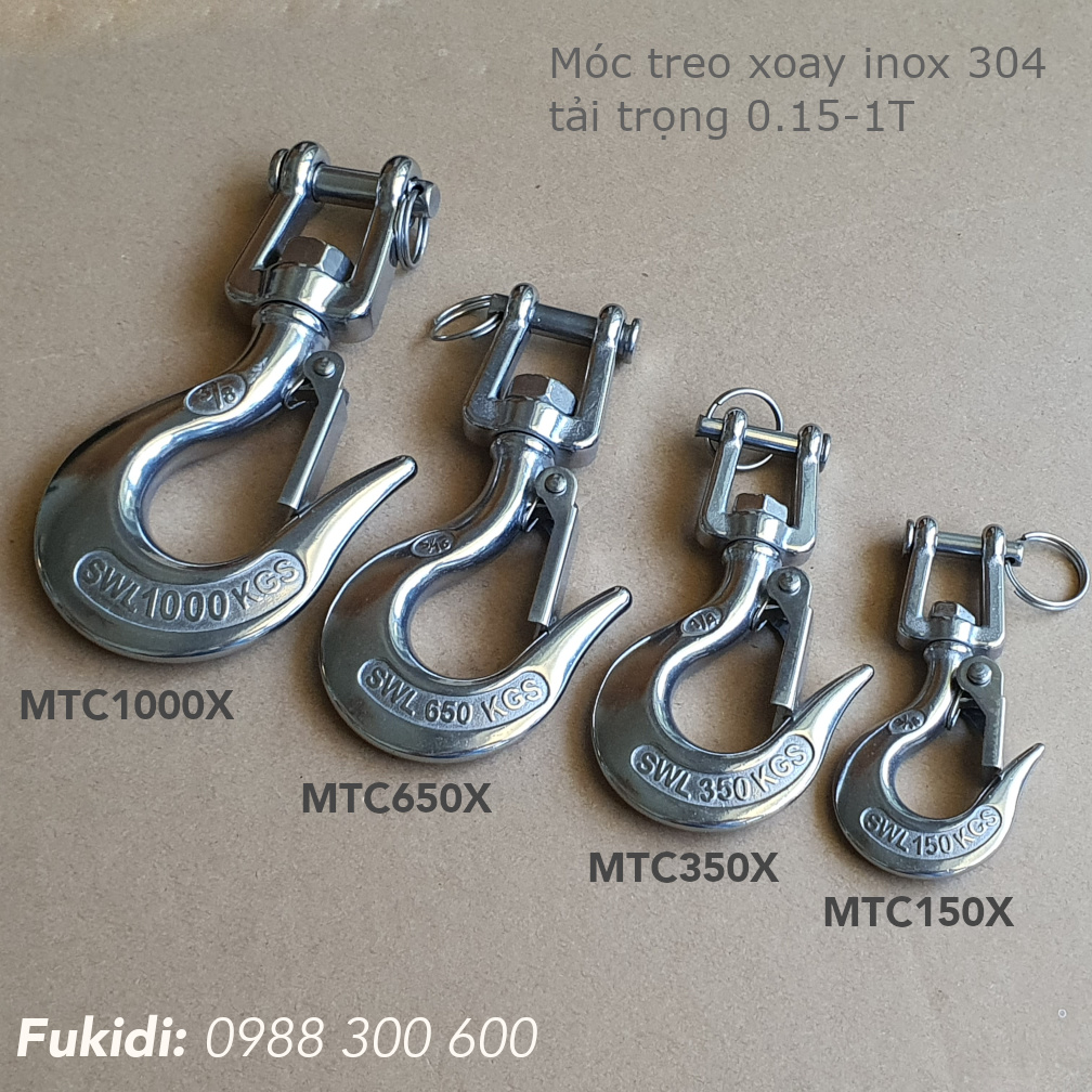 Hính ảnh của các loại móc treo cùng họ là MTC150X, MTC350X, MTC650X và MTC1000X