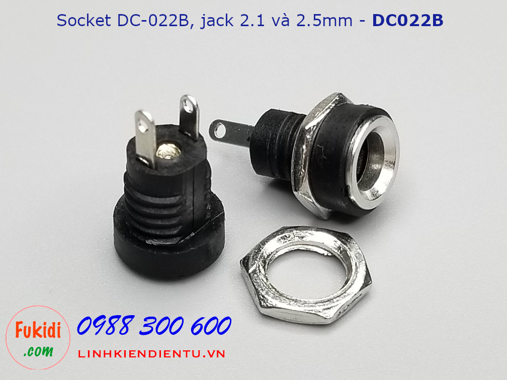 Socket DC-022B dùng cho chuẩn 2.1 và 2.5mm - DC022B