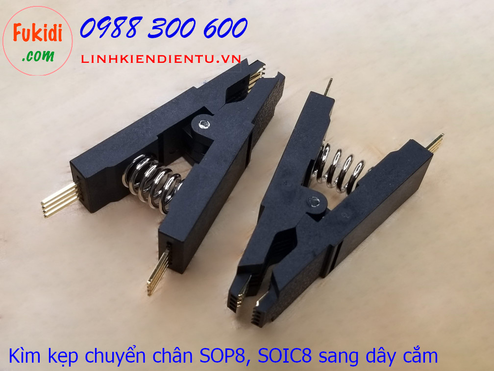Kìm kẹp chuyển đổi chân đế IC từ SOP8 hoặc SOIC8 sang dây cắm hoặc DIP8
