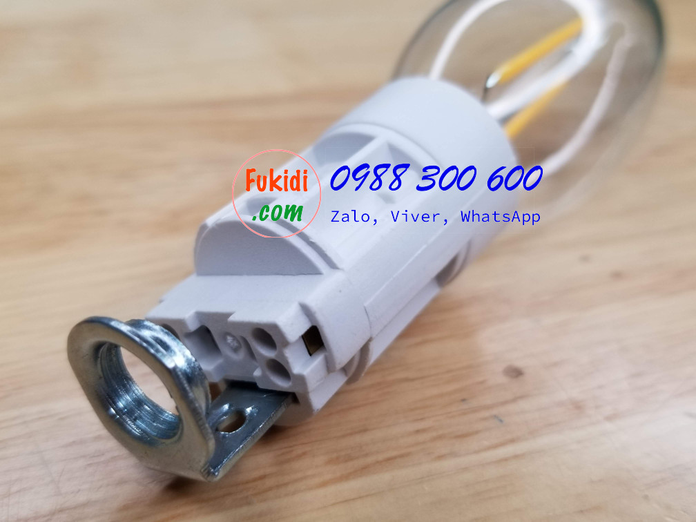 Chui đèn E14 kiểu vặn, dùng cho đèn LED dạng nến pha lê, đèn trang trí